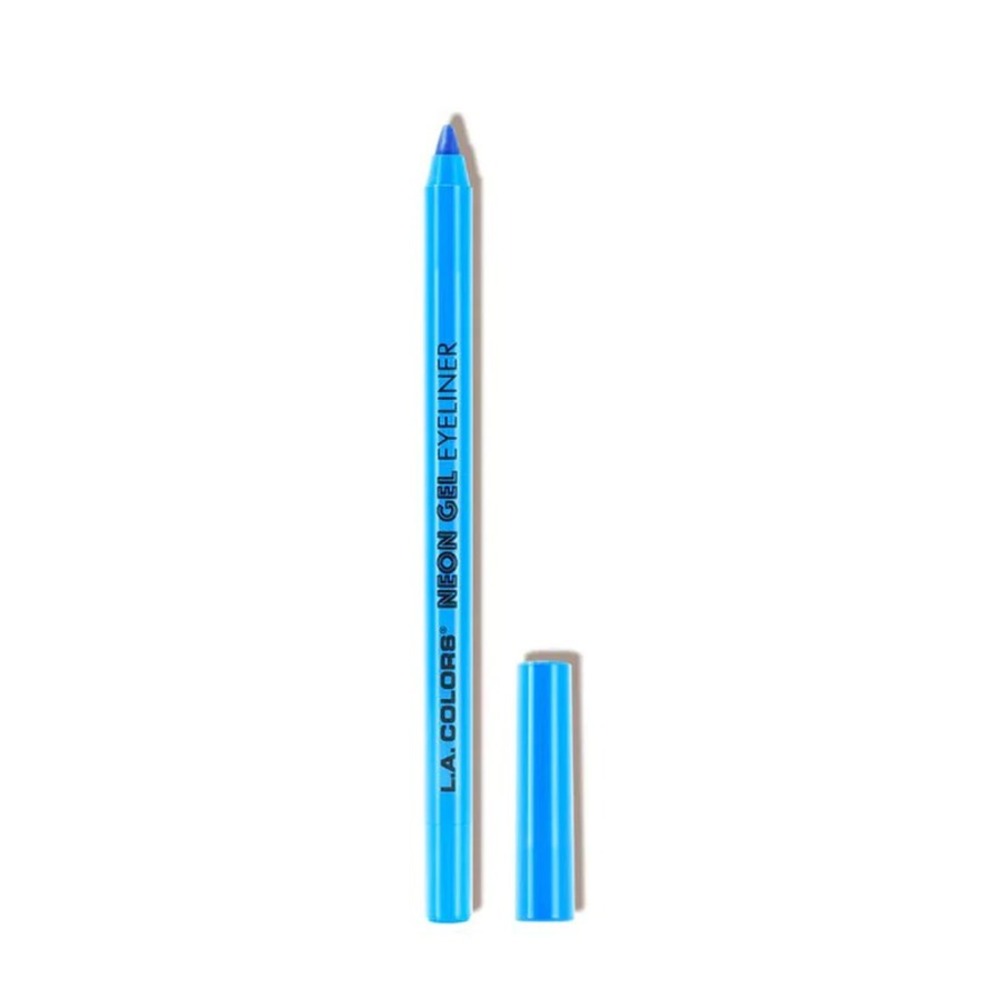 L.A. COLORS Neon Gel Eyeliner Bright Blue Smudge‎ Proof Eye Pencil 0.05 oz